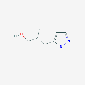 2-methyl-3-(1-methyl-1H-pyrazol-5-yl)propan-1-ol