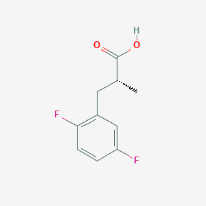 molecular formula C10H10F2O2 B2984352 (2R)-3-(2,5-Difluorophenyl)-2-methylpropanoic acid CAS No. 2248173-72-8