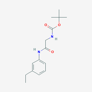 N-(tert-butoxycarbonyl)-N1-(3-ethylphenyl)glycinamide