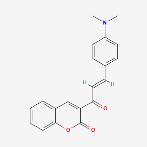 molecular formula C20H17NO3 B2984386 (E)-3-(3-(4-(dimethylamino)phenyl)acryloyl)-2H-chromen-2-one CAS No. 1062580-34-0
