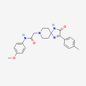 N-(4-methoxyphenyl)-2-(3-oxo-2-(p-tolyl)-1,4,8-triazaspiro[4.5]dec-1-en-8-yl)acetamide