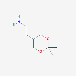 molecular formula C8H17NO2 B2984395 2-(2,2-Dimethyl-1,3-dioxan-5-yl)ethanamine CAS No. 927663-67-0