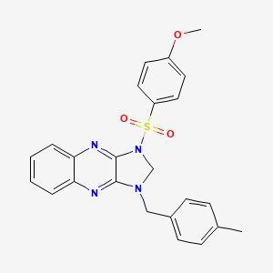 1-((4-methoxyphenyl)sulfonyl)-3-(4-methylbenzyl)-2,3-dihydro-1H-imidazo[4,5-b]quinoxaline