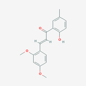 molecular formula C18H18O4 B2984400 2,4-Dimethoxy-2'-hydroxy-5'-methylchalcone CAS No. 1571080-70-0
