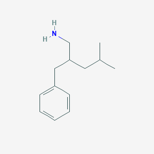 molecular formula C13H21N B2984402 2-Benzyl-4-methylpentan-1-amine CAS No. 1338685-56-5