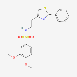 3,4-dimethoxy-N-(2-(2-phenylthiazol-4-yl)ethyl)benzenesulfonamide