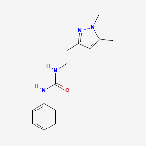 1-(2-(1,5-dimethyl-1H-pyrazol-3-yl)ethyl)-3-phenylurea