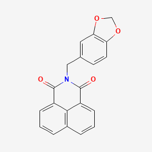 2-(1,3-benzodioxol-5-ylmethyl)-1H-benzo[de]isoquinoline-1,3(2H)-dione
