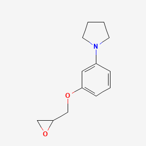 1-[3-(Oxiran-2-ylmethoxy)phenyl]pyrrolidine