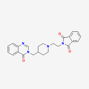 2-[2-[4-[(4-Oxoquinazolin-3-yl)methyl]piperidin-1-yl]ethyl]isoindole-1,3-dione