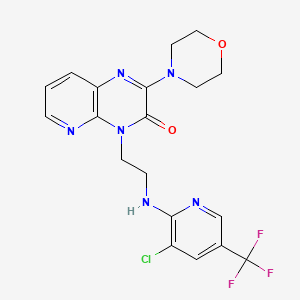 4-(2-{[3-chloro-5-(trifluoromethyl)-2-pyridinyl]amino}ethyl)-2-morpholinopyrido[2,3-b]pyrazin-3(4H)-one