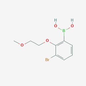 molecular formula C9H12BBrO4 B2984445 3-Bromo-2-(2-methoxyethoxy)phenylboronic acid CAS No. 2377606-17-0