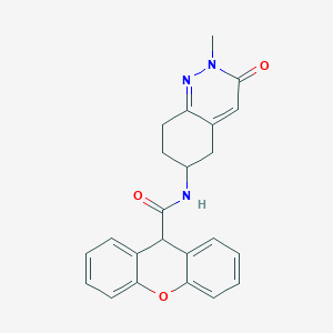 N-(2-methyl-3-oxo-2,3,5,6,7,8-hexahydrocinnolin-6-yl)-9H-xanthene-9-carboxamide