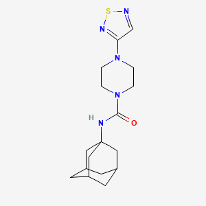 N-((1S,3s)-adamantan-1-yl)-4-(1,2,5-thiadiazol-3-yl)piperazine-1-carboxamide