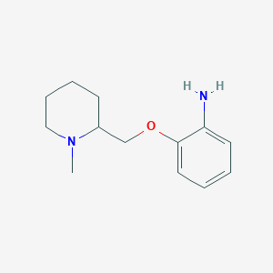 molecular formula C13H20N2O B2984458 2-[(1-Methylpiperidin-2-yl)methoxy]aniline CAS No. 869945-94-8