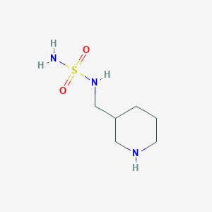 molecular formula C6H15N3O2S B2984468 N-(哌啶-3-基甲基)氨基磺酰胺 CAS No. 1017029-06-9