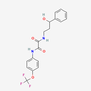 N1-(3-hydroxy-3-phenylpropyl)-N2-(4-(trifluoromethoxy)phenyl)oxalamide