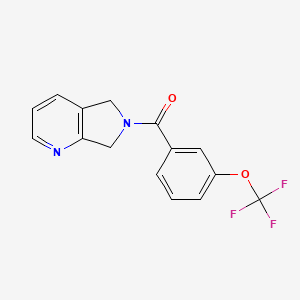 (5H-pyrrolo[3,4-b]pyridin-6(7H)-yl)(3-(trifluoromethoxy)phenyl)methanone