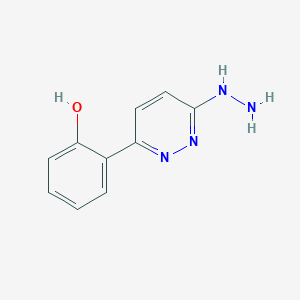 molecular formula C10H10N4O B2984480 2-(6-Hydrazinopyridazin-3-yl)phenol CAS No. 70817-40-2