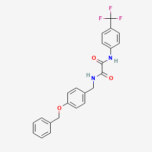 molecular formula C23H19F3N2O3 B2984481 N1-(4-(benzyloxy)benzyl)-N2-(4-(trifluoromethyl)phenyl)oxalamide CAS No. 1206998-84-6