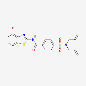 4-(N,N-diallylsulfamoyl)-N-(4-fluorobenzo[d]thiazol-2-yl)benzamide