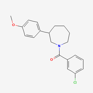 (3-Chlorophenyl)(3-(4-methoxyphenyl)azepan-1-yl)methanone