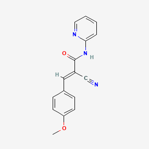 (2E)-2-cyano-3-(4-methoxyphenyl)-N-(pyridin-2-yl)prop-2-enamide