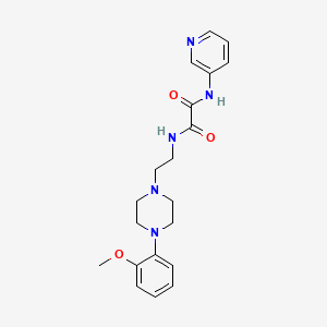 molecular formula C20H25N5O3 B2984500 N1-(2-(4-(2-methoxyphenyl)piperazin-1-yl)ethyl)-N2-(pyridin-3-yl)oxalamide CAS No. 1323694-15-0