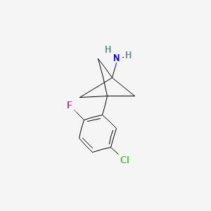 3-(5-Chloro-2-fluorophenyl)bicyclo[1.1.1]pentan-1-amine