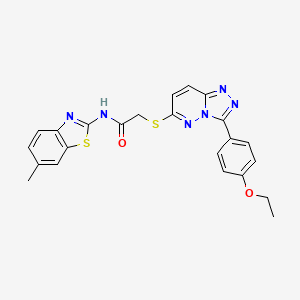 2-((3-(4-ethoxyphenyl)-[1,2,4]triazolo[4,3-b]pyridazin-6-yl)thio)-N-(6-methylbenzo[d]thiazol-2-yl)acetamide