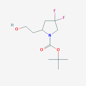 Tert-butyl 4,4-difluoro-2-(2-hydroxyethyl)pyrrolidine-1-carboxylate