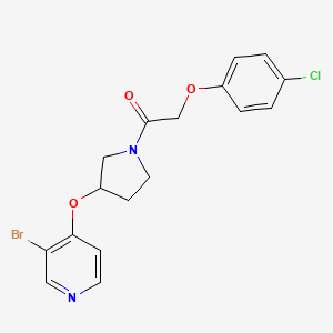 1-[3-(3-Bromopyridin-4-yl)oxypyrrolidin-1-yl]-2-(4-chlorophenoxy)ethanone