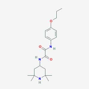 molecular formula C20H31N3O3 B298451 N~1~-(4-propoxyphenyl)-N~2~-(2,2,6,6-tetramethyl-4-piperidinyl)ethanediamide 