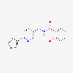 N-((6-(furan-3-yl)pyridin-3-yl)methyl)-2-methoxybenzamide