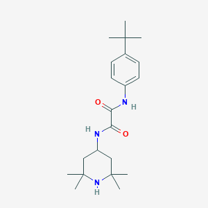 molecular formula C21H33N3O2 B298452 N~1~-(4-tert-butylphenyl)-N~2~-(2,2,6,6-tetramethyl-4-piperidinyl)ethanediamide 