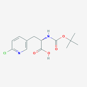 molecular formula C13H17ClN2O4 B2984537 (S)-BOC-2-Chloro-5-pyridylalanine CAS No. 1241681-27-5