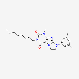 8-(3,5-dimethylphenyl)-1-methyl-3-octyl-7,8-dihydro-1H-imidazo[2,1-f]purine-2,4(3H,6H)-dione