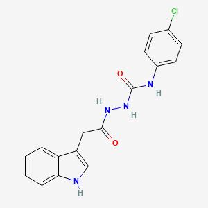 1-(4-chlorophenyl)-3-[[2-(1H-indol-3-yl)acetyl]amino]urea