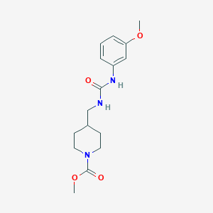 molecular formula C16H23N3O4 B2984546 Methyl 4-((3-(3-methoxyphenyl)ureido)methyl)piperidine-1-carboxylate CAS No. 1234992-51-8