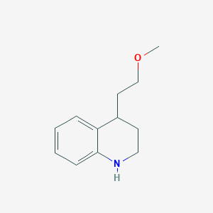 molecular formula C12H17NO B2984553 4-(2-Methoxyethyl)-1,2,3,4-tetrahydroquinoline CAS No. 1782378-03-3
