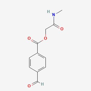 molecular formula C11H11NO4 B2984561 [2-(Methylamino)-2-oxoethyl] 4-formylbenzoate CAS No. 730944-39-5