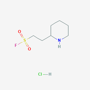 2-(Piperidin-2-yl)ethane-1-sulfonyl fluoride hydrochloride