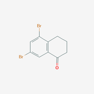 molecular formula C10H8Br2O B2984613 5,7-dibromo-3,4-dihydro-2H-naphthalen-1-one CAS No. 159639-61-9