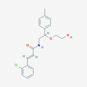 molecular formula C20H22ClNO3 B2984627 (E)-3-(2-氯苯基)-N-(2-(2-羟乙氧基)-2-(对甲苯基)乙基)丙烯酰胺 CAS No. 1799254-37-7