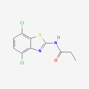 molecular formula C10H8Cl2N2OS B2984645 N-(4,7-dichlorobenzo[d]thiazol-2-yl)propionamide CAS No. 868230-73-3