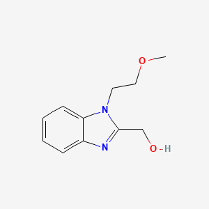 molecular formula C11H14N2O2 B2984725 [1-(2-Methoxyethyl)benzimidazol-2-yl]methanol CAS No. 612524-60-4