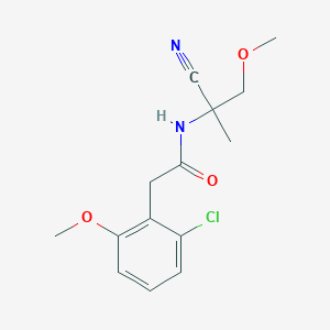 2-(2-chloro-6-methoxyphenyl)-N-(1-cyano-2-methoxy-1-methylethyl)acetamide