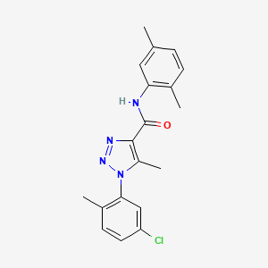 molecular formula C19H19ClN4O B2984746 1-(5-chloro-2-methylphenyl)-N-(2,5-dimethylphenyl)-5-methyl-1H-1,2,3-triazole-4-carboxamide CAS No. 895638-86-5