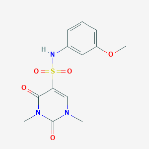 B2984763 N-(3-methoxyphenyl)-1,3-dimethyl-2,4-dioxopyrimidine-5-sulfonamide CAS No. 874806-55-0