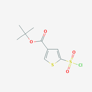 Tert-butyl 5-chlorosulfonylthiophene-3-carboxylate